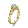 925 Sterling Silver Moissanite Engagement Ring
