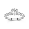 Antique Heart 1.50ct Moissanite Engagement Ring