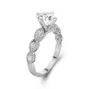 Antique Round 1.20ct Moissanite Engagement Ring