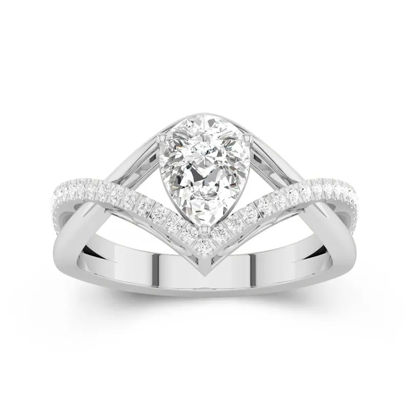 Prong Engagement Ring 1.20ct Cubic Zirconia