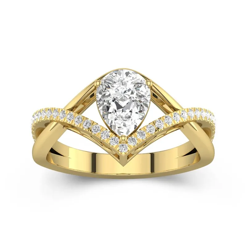 Prong Engagement Ring 1.20ct Moissanite