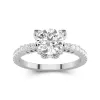 1.50ct Moissanite Engagement Ring 14K White Gold