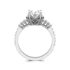 1.50ct Moissanite Engagement Ring 14K White Gold