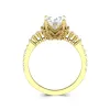 1.50ct Moissanite Engagement Ring 14K Gold