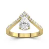 1.20ct Moissanite Engagement Ring 14K Gold