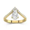 1.50ct Moissanite Engagement Ring 14K Gold