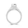 Cathedral Engagement Ring 1.20ct Moissanite