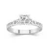 925 Sterling Silver Moissanite Engagement Ring