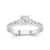 Retro Princess 1.00ct Moissanite Engagement Ring