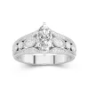 Baroque Marquise 1.00ct Moissanite Engagement Ring