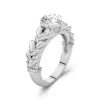 925 Sterling Silver Cubic Zirconia Engagement Ring