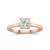 1.00ct Moissanite Bague de fiançailles Or rose 14 carats