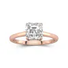 2.00ct Moissanite Bague de fiançailles Or rose 14 carats