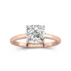 2.00ct Moissanite Bague de fiançailles Or rose 18 carats