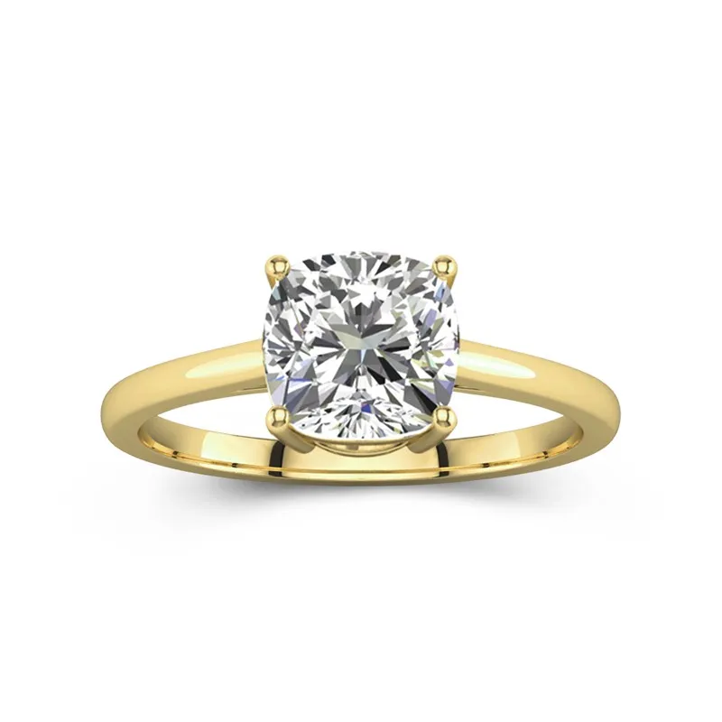 2.00ct Moissanite Engagement Ring 18K Gold