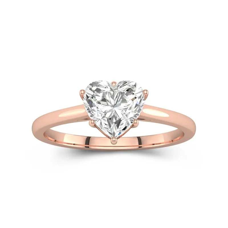 1.50ct Moissanite Engagement Ring 18K Rose Gold