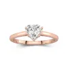 1.00ct Moissanite Bague de fiançailles Or rose 14 carats