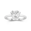 1.00ct Moissanite Bague de fiançailles Or blanc 14 carats