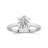 2.00ct Moissanite Bague de fiançailles Or blanc 14 carats