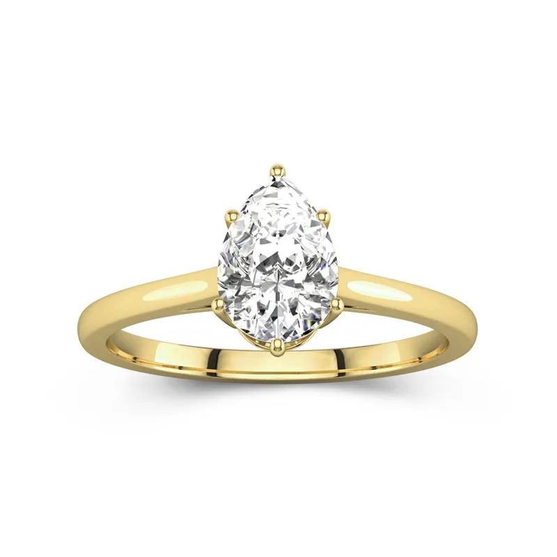 1.50ct Moissanite Engagement Ring 18K Gold