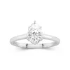 1.50ct Moissanite Bague de fiançailles Platine