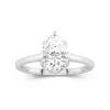 2.00ct Moissanite Bague de fiançailles Or blanc 18 carats