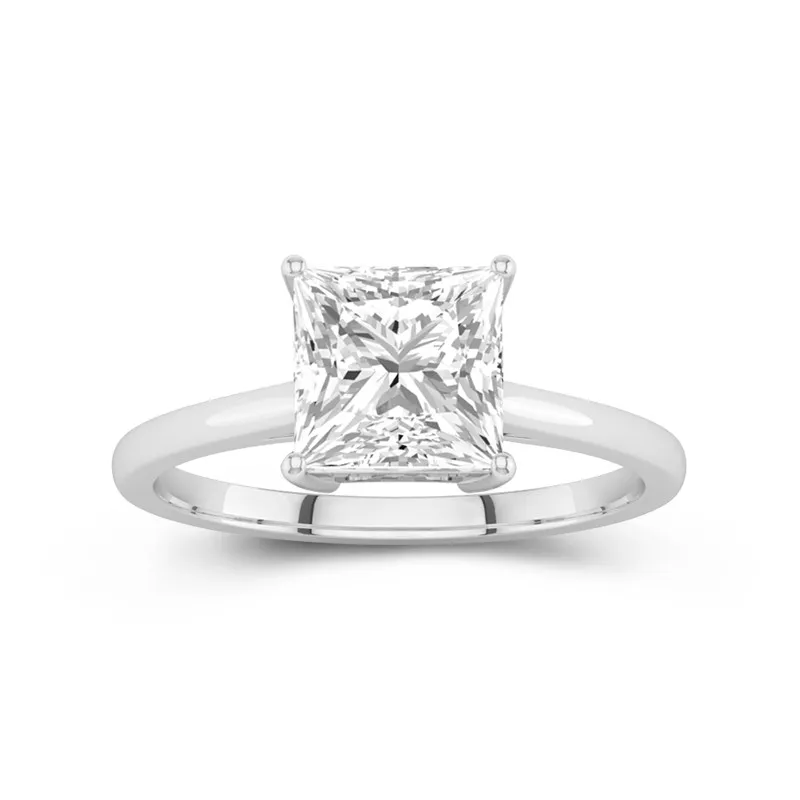 2.00ct Moissanite Bague de fiançailles Or blanc 18 carats