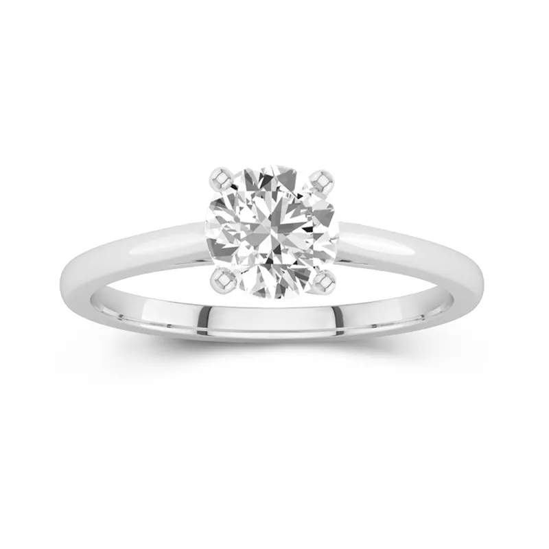 1.00ct Moissanite Bague de fiançailles Or blanc 14 carats