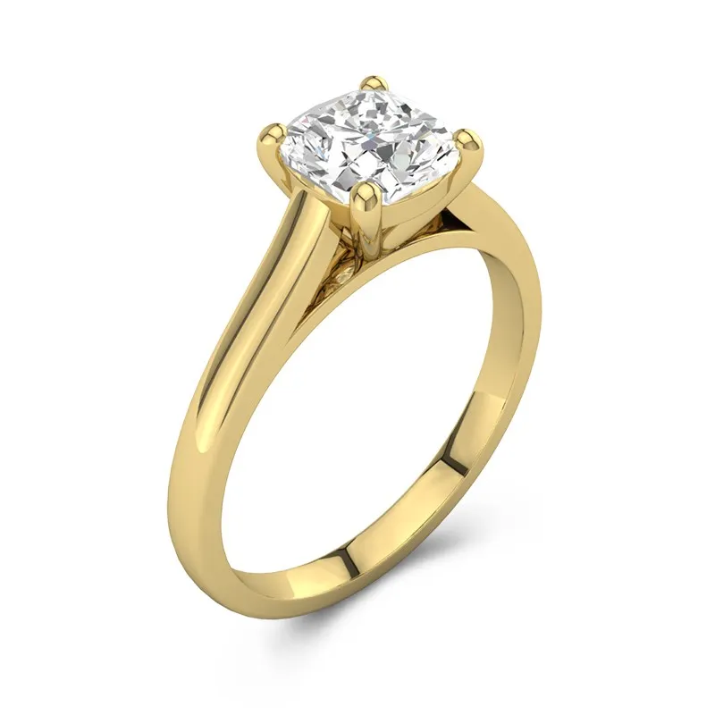 1.00ct Moissanite Engagement Ring 14K Gold