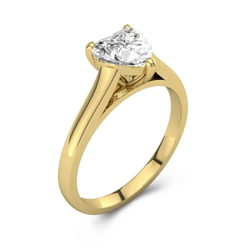 1.50ct Moissanite Engagement Ring 18K Gold