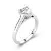 1.00ct Moissanite Bague de fiançailles Platine