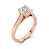 2.00ct Moissanite Bague de fiançailles Or rose 14 carats