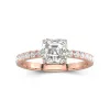 1.50ct Moissanite Engagement Ring 14K Rose Gold