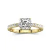 1.50ct Moissanite Engagement Ring 14K Gold