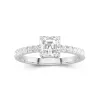 1.00ct Moissanite Engagement Ring 14K White Gold