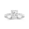 2.00ct Moissanite Engagement Ring 14K White Gold