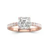 2.00ct Moissanite Engagement Ring 18K Rose Gold