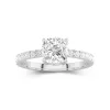 1.50ct Moissanite Engagement Ring 14K White Gold