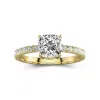 1.50ct Moissanite Engagement Ring 14K Gold