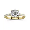 2.00ct Moissanite Engagement Ring 14K Gold