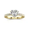 1.50ct Moissanite Engagement Ring 14K Gold