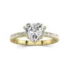 2.00ct Moissanite Engagement Ring 18K Gold