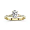 1.50ct Moissanite Engagement Ring 14K Gold