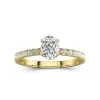 1.00ct Moissanite Engagement Ring 14K Gold