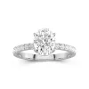 2.00ct Moissanite Engagement Ring 14K White Gold