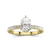 1.50ct Moissanite Engagement Ring 14K Gold