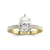 2.00ct Moissanite Engagement Ring 14K Gold