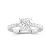 1.50ct Moissanite Engagement Ring 14K White Gold