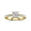 1.00ct Moissanite Engagement Ring 14K Gold