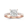 2.00ct Moissanite Engagement Ring 14K Rose Gold